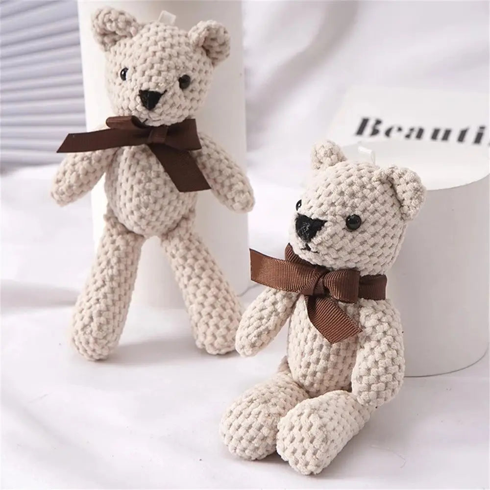 15cm Cute Plush Pendant Toy Decorations Key Pendant Bear Plush Toy Bear Stuffed Toys Soft Toys Stuffed Animals