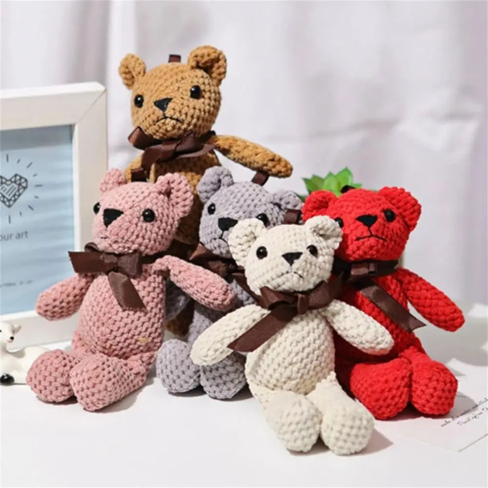15cm Cute Plush Pendant Toy Decorations Key Pendant Bear Plush Toy Bear Stuffed Toys Soft Toys Stuffed Animals